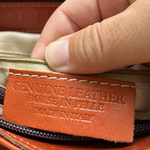 Florence BROWN GENUINE LEATHER SHOULDER BAG CONVERTIBLE BACKPACK‎ PURSE Zip - Picture 5 of 8